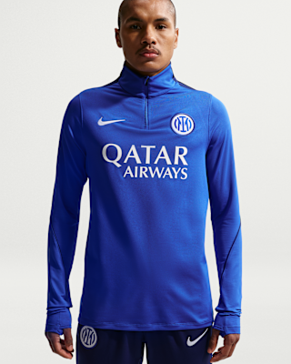 Nike Inter Milan サッカーウェア XL Inter Milan Strike Nike Dri-FIT Örgü Erkek Futbol Antrenman Üstü